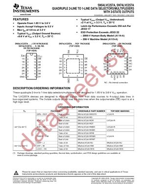 SN74LVC257APW datasheet  